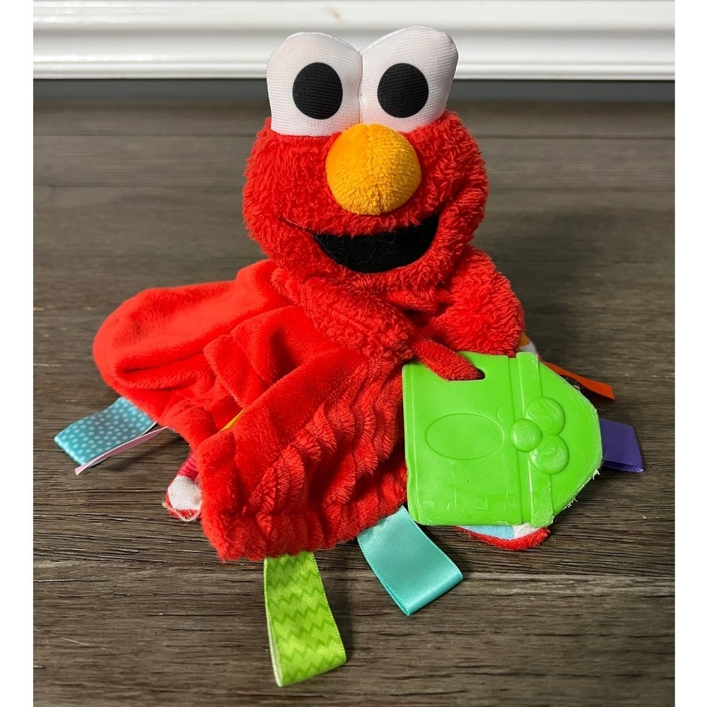 Bright Starts Sesame Street Elmo Lovey Security Blanket Plush Teether Toy